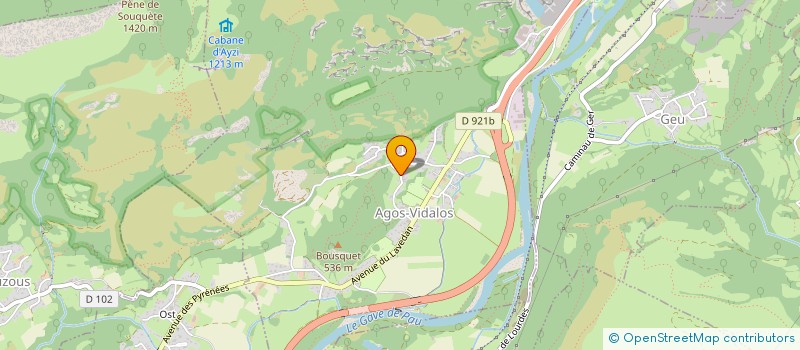 localisation de l'entreprise MADAME VALERIE HABAS  AGOS-VIDALOS