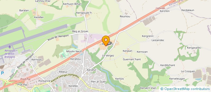 localisation de l'entreprise MADAME VALERIE HALLEGOUET  GUIPAVAS