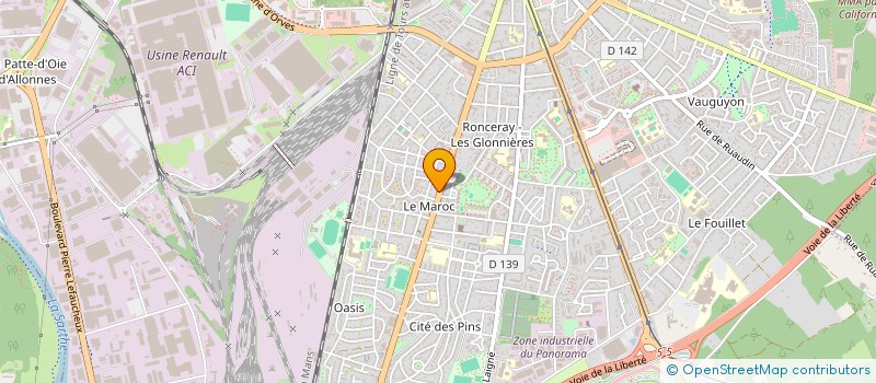 localisation de l'entreprise MADAME VALERIE HAMARD  LE MANS