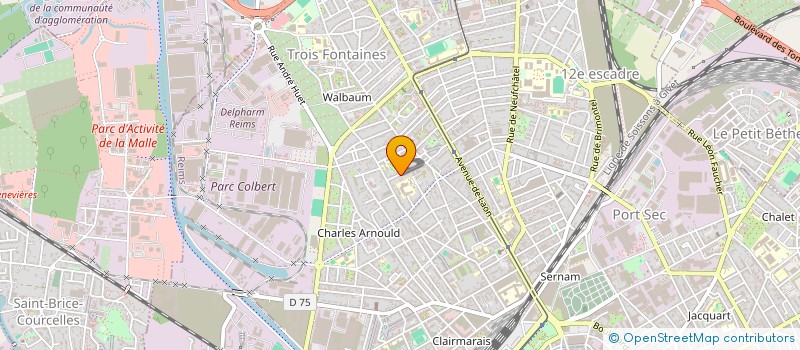 localisation de l'entreprise MADAME VALERIE HAUCHART  REIMS