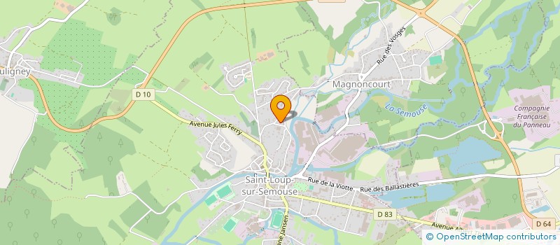 localisation de l'entreprise MADAME VALERIE HAUSTETE  SAINT-LOUP-SUR-SEMOUSE