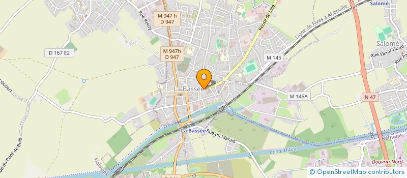 localisation de l'entreprise MADAME VALERIE HAVET  LA BASSEE