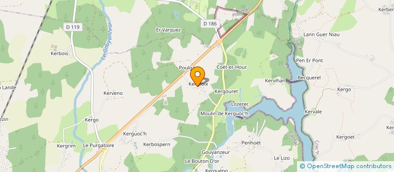 localisation de l'entreprise MADAME VALERIE HAY à CARNAC