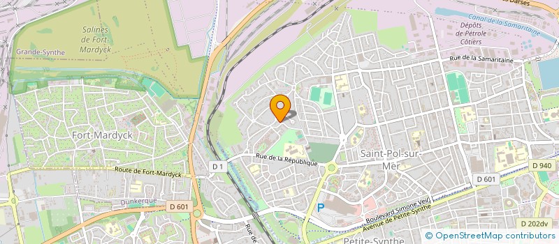 localisation de l'entreprise MADAME VALERIE HECQUET à DUNKERQUE