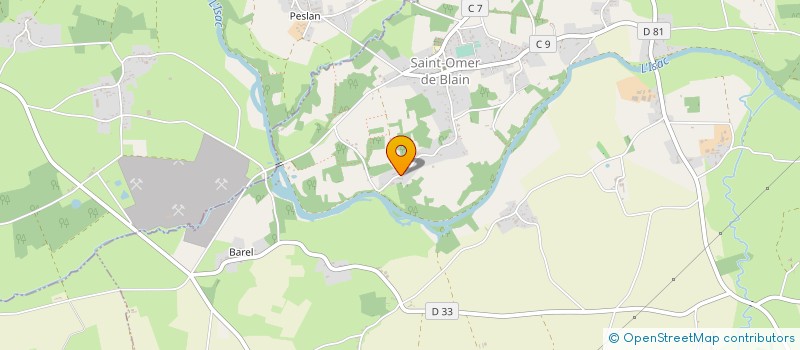 localisation de l'entreprise MADAME VALERIE HENAFF  BLAIN