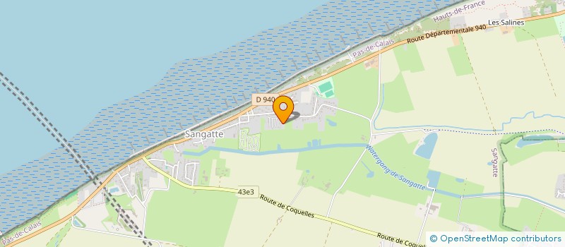 localisation de l'entreprise MADAME VALERIE HENNEQUIN  SANGATTE