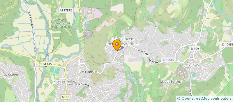localisation de l'entreprise MADAME VALERIE HERLEMMANN  SAINT-VINCENT-DE-BARBEYRARGUES