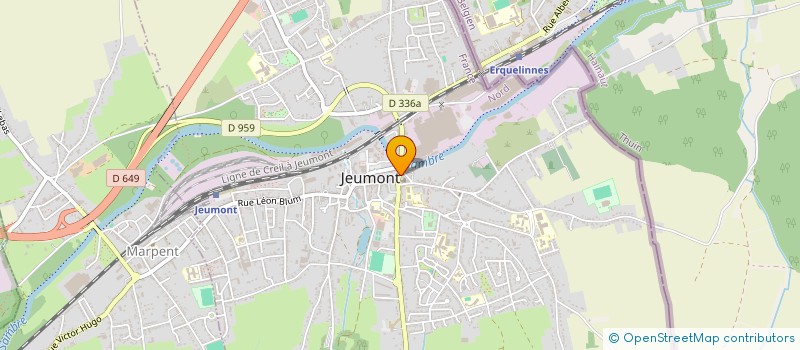 localisation de l'entreprise MADAME VALERIE HERMIN à JEUMONT