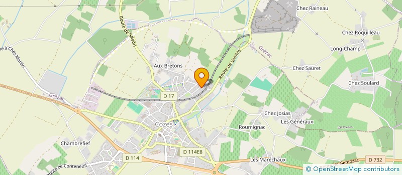 localisation de l'entreprise MADAME VALERIE HERNANDES à COZES