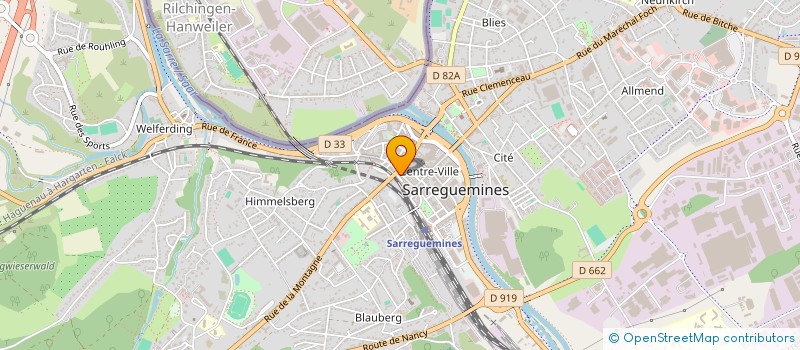 localisation de l'entreprise MADAME VALERIE HEROGUEZ  SARREGUEMINES