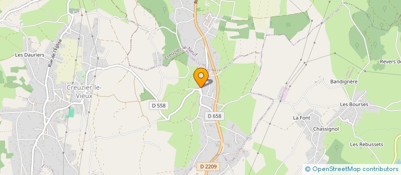 localisation de l'entreprise MADAME VALERIE HERRERA  CREUZIER-LE-VIEUX