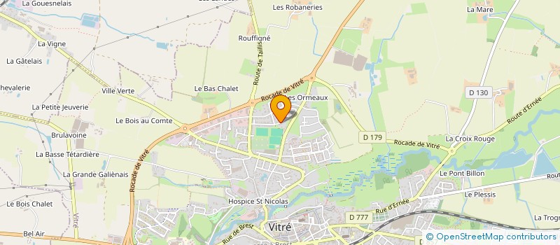 localisation de l'entreprise MADAME VALERIE HERVAULT  VITRE