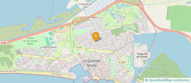 localisation de l'entreprise MADAME VALERIE HERVE à LA GRANDE-MOTTE