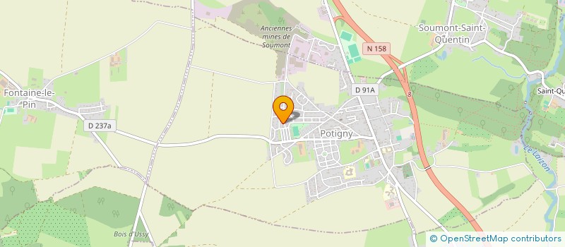 localisation de l'entreprise MADAME VALERIE HERVE  POTIGNY