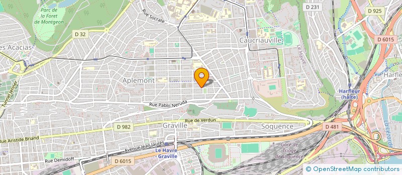 localisation de l'entreprise MADAME VALERIE HESRY  LE HAVRE