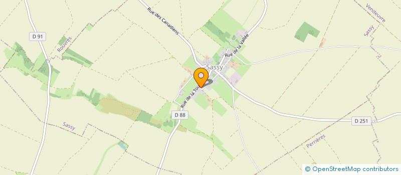 localisation de l'entreprise MADAME VALERIE HILBERT  SASSY