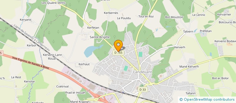 localisation de l'entreprise MADAME VALERIE HOAREAU  LANDEVANT