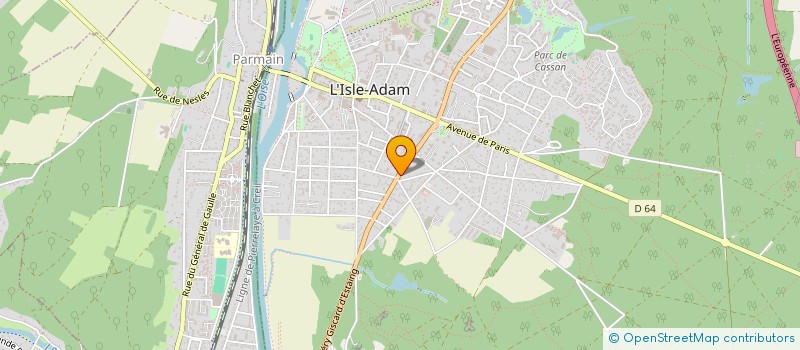 localisation de l'entreprise MADAME VALERIE HOGUET  L'ISLE-ADAM