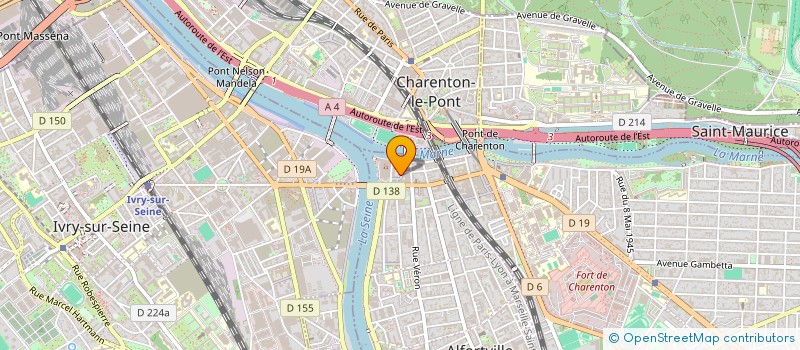 localisation de l'entreprise MADAME VALERIE HORNBERG  ALFORTVILLE