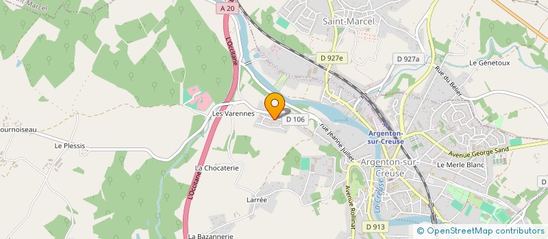 localisation de l'entreprise MADAME VALERIE HOUSSAIS à ARGENTON-SUR-CREUSE