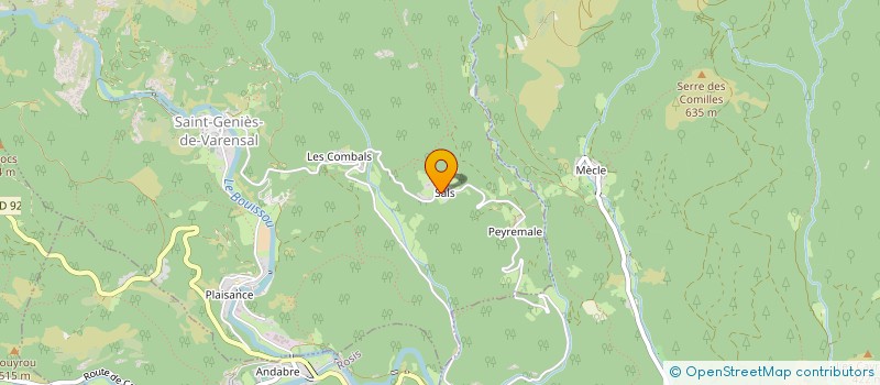 localisation de l'entreprise MADAME VALERIE HOUSSET à CASTANET-LE-HAUT