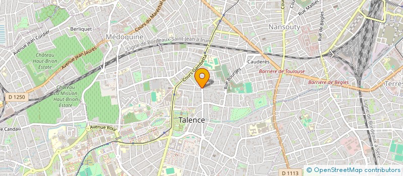 localisation de l'entreprise MADAME VALERIE HUBERT à TALENCE