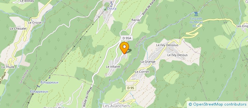 localisation de l'entreprise MADAME VALERIE HUE  LES AVANCHERS-VALMOREL