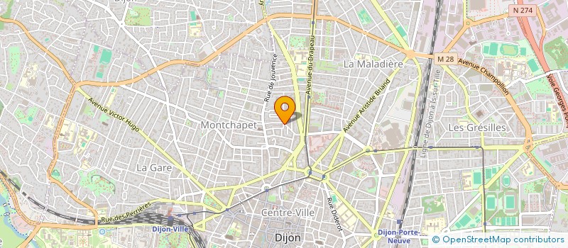 localisation de l'entreprise MADAME VALERIE HULLEIN  DIJON