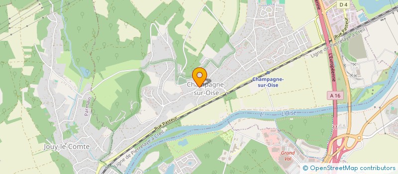 localisation de l'entreprise MADAME VALERIE HUMAIN  CHAMPAGNE-SUR-OISE