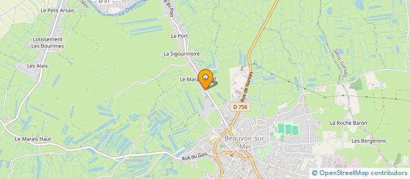 localisation de l'entreprise MADAME VALERIE HUMEZ  BEAUVOIR-SUR-MER