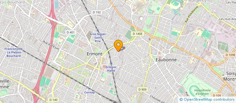 localisation de l'entreprise MADAME VALERIE HURION à ERMONT