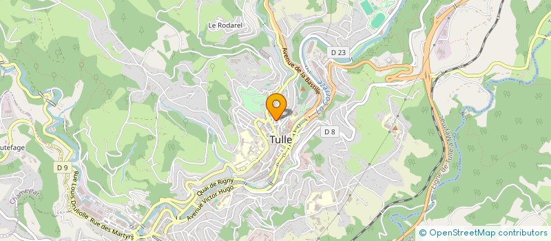 localisation de l'entreprise MADAME VALERIE HUSS  TULLE