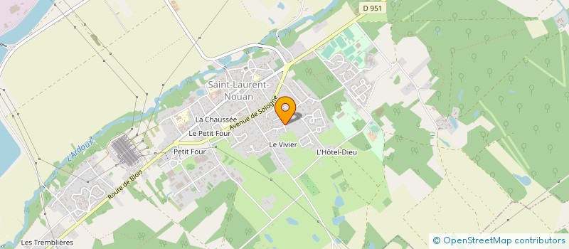 localisation de l'entreprise MADAME VALERIE IMPENS  SAINT-LAURENT-NOUAN