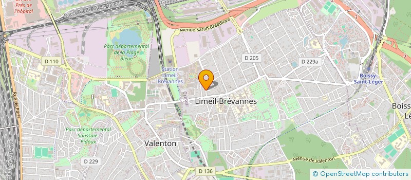 localisation de l'entreprise MADAME VALERIE INACIO à LIMEIL-BREVANNES