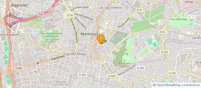localisation de l'entreprise MADAME VALERIE ISOLA à MONTREUIL