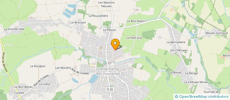 localisation de l'entreprise MADAME VALERIE JACQUEMART  GRANDCHAMP-DES-FONTAINES