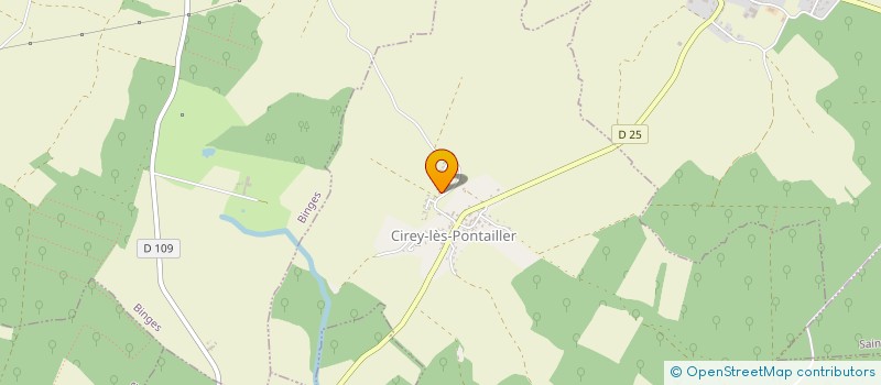 localisation de l'entreprise MADAME VALERIE JACQUINOT  CIREY-LES-PONTAILLER