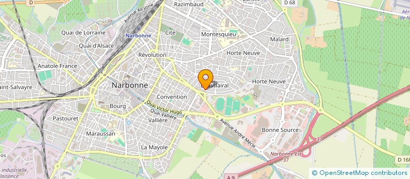 localisation de l'entreprise MADAME VALERIE JALABERT  NARBONNE