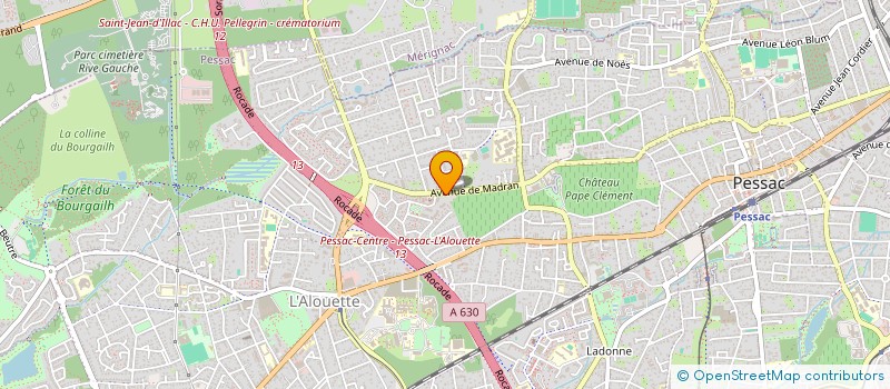 localisation de l'entreprise MADAME VALERIE JARLOT  PESSAC