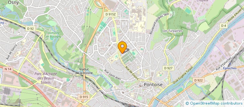 localisation de l'entreprise MADAME VALERIE JEAN FILS  PONTOISE