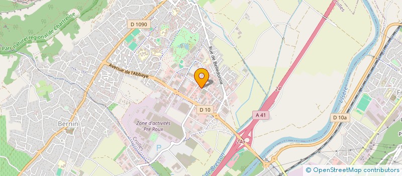 localisation de l'entreprise MADAME VALERIE JENN  CROLLES