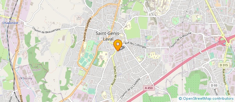 localisation de l'entreprise MADAME VALERIE JOCTEUR MONROZIER  SAINT-GENIS-LAVAL