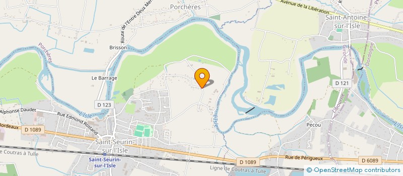 localisation de l'entreprise MADAME VALERIE JOLIVET  SAINT-SEURIN-SUR-L'ISLE