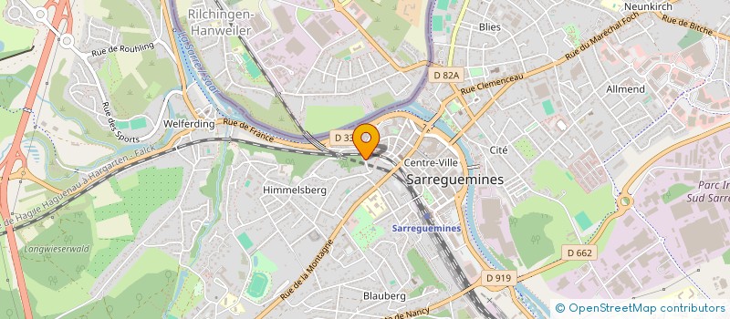 localisation de l'entreprise MADAME VALERIE JOURDAN  SARREGUEMINES