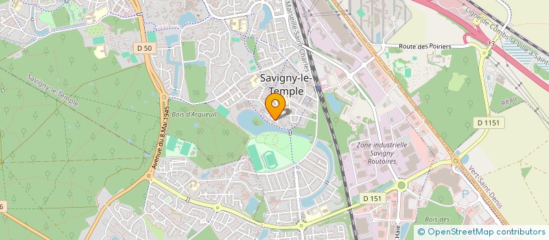 localisation de l'entreprise MADAME VALERIE JUAN  SAVIGNY-LE-TEMPLE