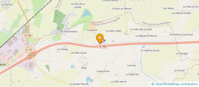 localisation de l'entreprise MADAME VALERIE JUMEL à SAINT-ONEN-LA-CHAPELLE