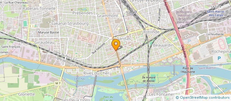 localisation de l'entreprise MADAME VALERIE JUSSEAUME  TOURS