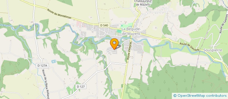 localisation de l'entreprise MADAME VALERIE JUTTEAU  LA BEGUDE-DE-MAZENC