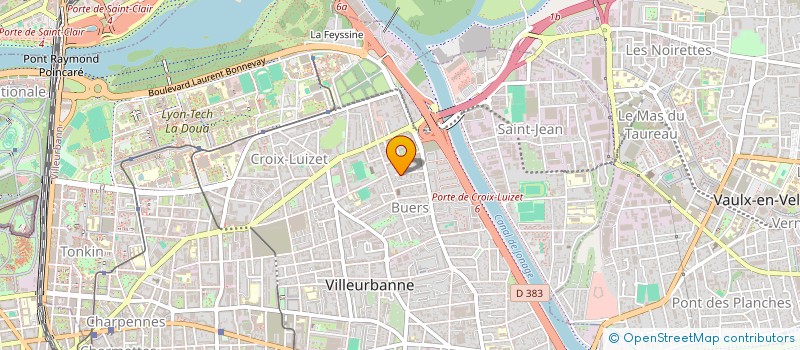 localisation de l'entreprise MADAME VALERIE KADDOUZ à VILLEURBANNE