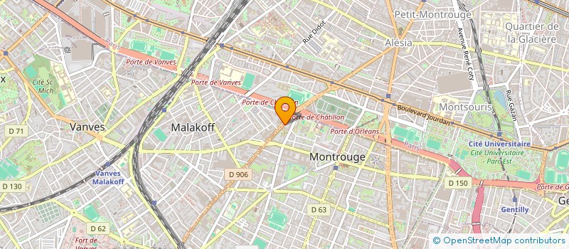 localisation de l'entreprise MADAME VALERIE KARAM  MONTROUGE